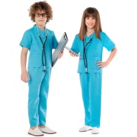 Costume da medico blu per bambini