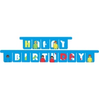 Ghirlanda Playmobil Happy Birthday da 3 m