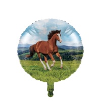 Palloncino a forma di cavallo rotondo 45 cm - Creative Converting