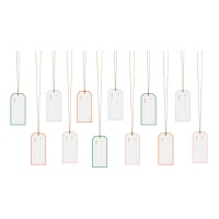 Etichette decorative con messaggio per regali - 12 unità