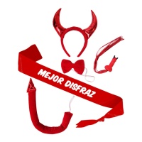 Completo per addio al nubilato/celibato diabolico Miglior Costume - 5 pezzi