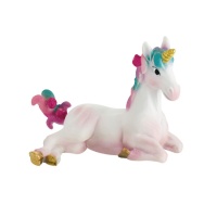 Statuina torta unicorno seduto da 4,5 cm - 1 unità