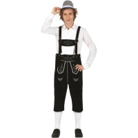 Costume da tirolese nero per uomo