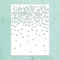 Stencil cuori piccoli 15,2 x 20,3 cm - Carte Mintay - 1 unità