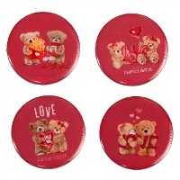 Calamita con orsetti innamorati in resina - 1 pezzo