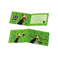 Inviti di Cat Noir - 6 pezzi