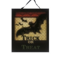 Cartello Dolcetto o Scherzetto Halloween 23,5 x 28 cm