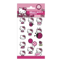 Tatuaggi temporanei assortiti Hello Kitty - 12 pezzi.