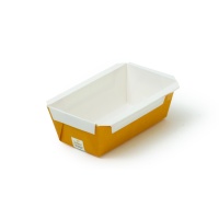 Stampo monouso rettangolare giallo da 12,1 x 5,7 x 4,7 cm - Decora - 5 unità