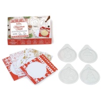 Kit bigliettini natalizi di cioccolato - Decora - 8 unità