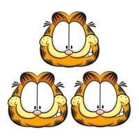 Maschere Garfield - 6 pezzi