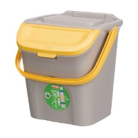 Bidone della spazzatura ecologico impilabile giallo da 28 L