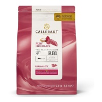 Gocce di cioccolato Ruby da sciolgliere da 2,5 kg - Callebaut