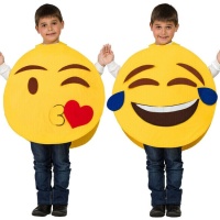 Costume da emoticon giallo per bambini