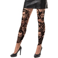 Collant con tatuaggi di vampiri