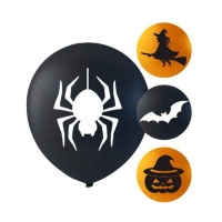 Palloncini in lattice di Halloween assortiti da 25 cm - 10 unità
