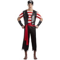 Costume da pirata con bandana per uomo