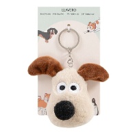 Portachiavi in peluche a forma di cane