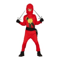 Costume ninja rosso da bambino