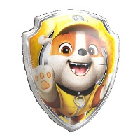 Palloncino Scudo Rubble della Paw Patrol di 60 x 52 cm