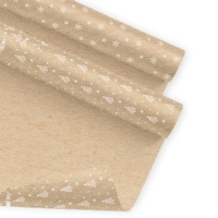 Carta da regalo natalizia kraft da 70 cm x 2 m