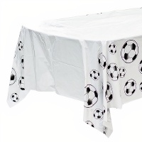 Tovaglia con palloni da calcio 2,20 x 1,32 m