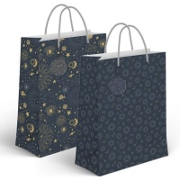 Borsa regalo Constellations blu navy 45 x 33 x 10 cm - 1 pz.