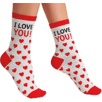 Calzini con cuori per adulti - 1 paio