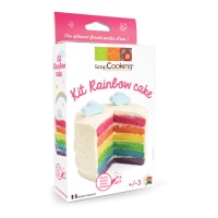 Set di lieviti colorati per torta arcobaleno - Scrapcooking