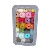 Kit di 30 gomitoli per amigurumi con valigetta - Casasol
