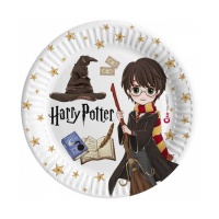 Piatti di cartone compostabili Harry Potter 18 cm - 8 pezzi