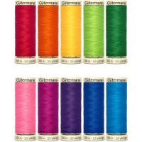 Set di fili da cucire tuttofare da 100 m colorato 3 - Gütermann - 10 pezzi