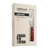 Set di 6 coltelli da bistecca con lama di 11 cm color rosso Forest - Arcos