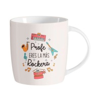 350 ml mug Profe eres la más rockera (Tu sei il rocker)