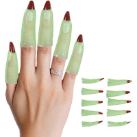 Dita con artigli mostruosi verde e marrone - 10 pezzi