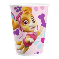 Tazze Paw Patrol Skye ed Everest rosa 200 ml - 8 unità