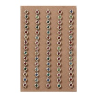 Nastro adesivo con perle colorate da 14,2 cm - 5 unità