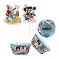 Capsule per cupcake e picks di Topolino e amici - 48 pezzi.