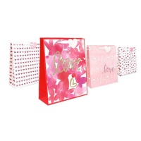 Borsa regalo Love XO 32 x 26 x 12,5 cm - 1 pz.