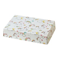 Scatola di 23,5 x 16 x 5 cm con unicorni bianchi