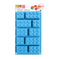Stampo in silicone mattoncini Lego 30 x 17,5 x 3,5 cm - Scrapcooking - 10 cavità