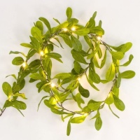 Ghirlanda con luci LED a forma di foglie a batteria - 1,5 m