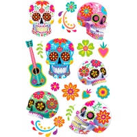 Tatuaggi temporanei di Catrina - 1 foglio