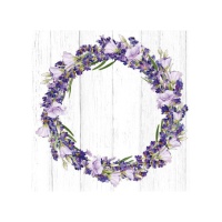 Tovaglioli corona di lavanda da 16,5 x 16,5 cm - 20 unità