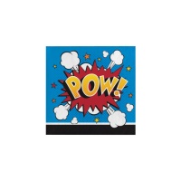 Tovaglioli a fumetti da 12,5 x 12,5 cm - 16 unità