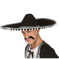 Cappello messicano nero per adulti