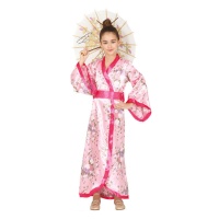 Costume geisha floreale da bambina
