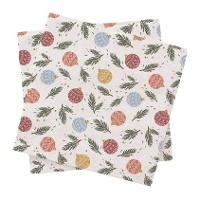 Tovaglioli natalizi decorati 16,5 x 16,5 cm - 20 pezzi