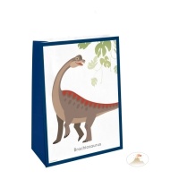 Sacchetti carta Dinosauri Preistorici con adesivi - 4 unità