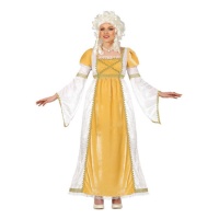 Costume cortigiana bianco da donna